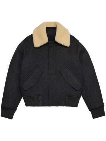 AMI Shearling-Kragenjacke UJK010 WV0019 055 133032516 [P]