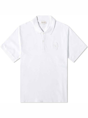 ALEXANDER MCQUEEN Skull Patch Kurzarm Polo 133032834 [P]