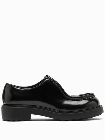 Prada Opaque Brushed Leather Lace-Up Shoes 2EG419 055 F0002 133039284 [P]