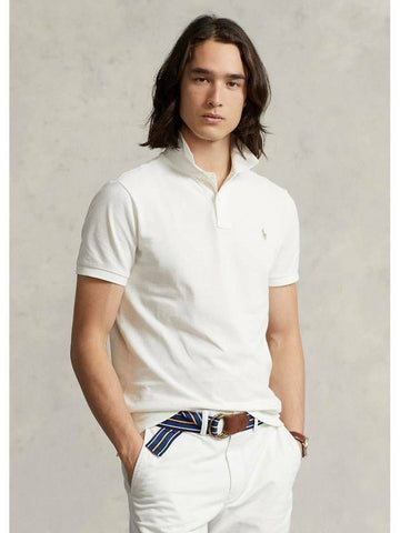 Polo Ralph Lauren Custom Slim Fit Pony Logo Embroidered Short Sleeve Polo Shirt 133039447 [P]