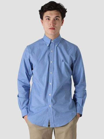 Polo Ralph Lauren Pony Logo Embroidered Stretch Poplin Shirt 133039477 [P]