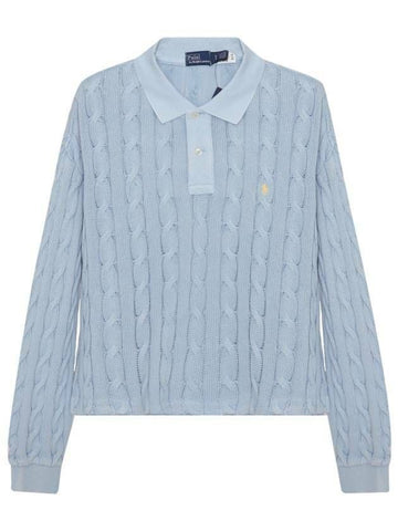 POLO RALPH LAUREN ケーブルニット長袖ポロカラー211892604002 133039556 [P]