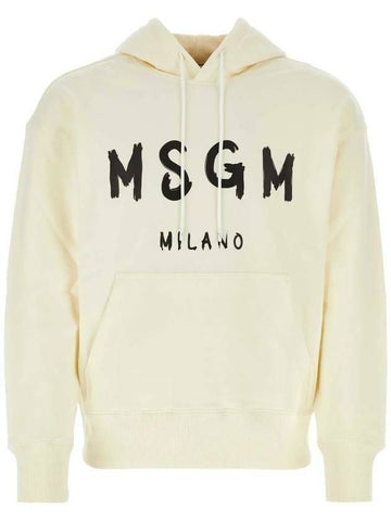MSGM Brushed Logo Hooded Sweatshirt 133039801 [P]