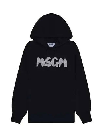 MSGM Glitzer Wolke Logo Hoodie 133039891 [P]