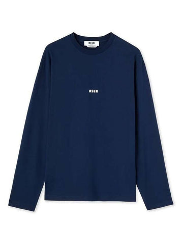 MSGM Langarm-T-Shirt mit Mikrologo 3640MM501 247002 89 133040005 [P]