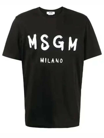 MSGM Gebürstetes Logo T-Shirt 133040026 [P]