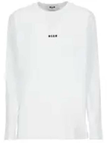 MSGM マイクロロゴプリント長袖Tシャツ 133040054 [P]