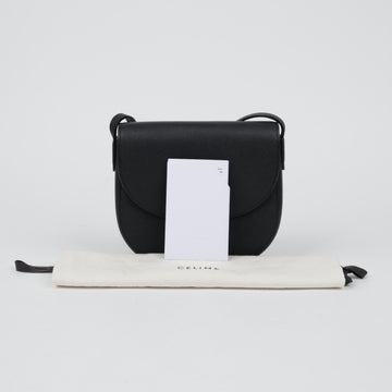 CELINE Trotter Small Grained Kalbsleder Schultertasche Schwarz 158667341 [P]