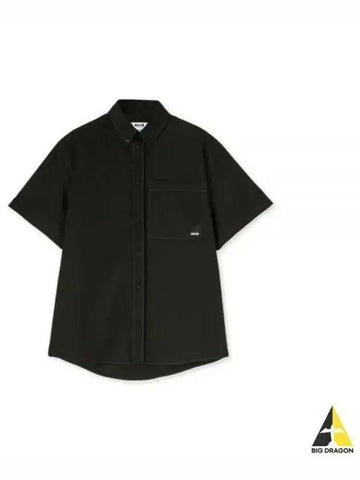 MSGM Technisches Gabardine Baumwollhemd 133040160 [P]