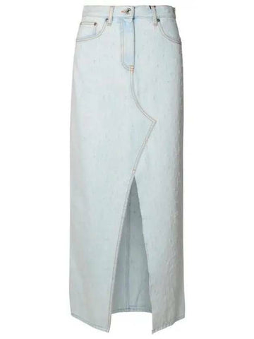 MSGM Licht Denim Midi Rock 133040148 [P]