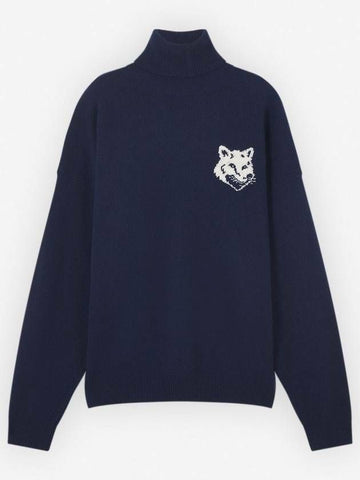 Maison Kitsune Intarsia Comfort High Neck Jumper 133043067 [P]
