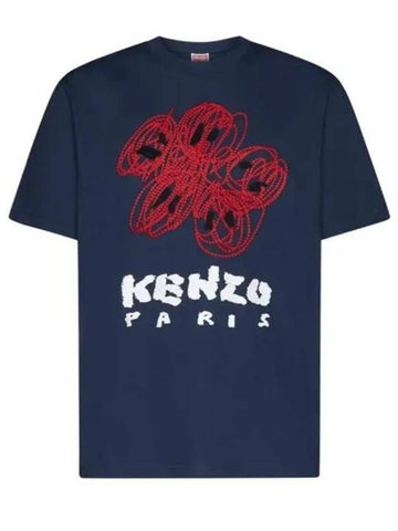 KENZO ドローイング バーシティ クラシック Tシャツ 5TS273 4SG 77 133043313 [P]