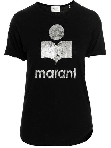 Isabel Marant Short Sleeve T-Shirt TS0004FA A1N10E 01BK 133043624 [P]
