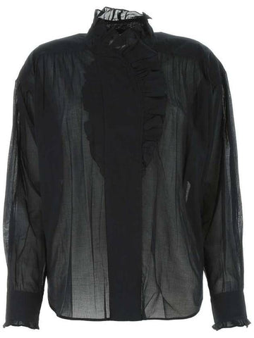 ISABEL MARANT コットンボイルトップ HT0001FA A1J03E 01BK 133043809 [P]