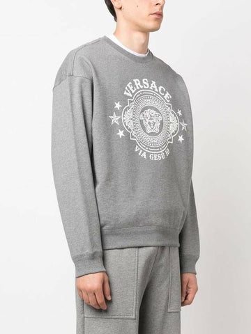 Versace Medusa Badge Sweatshirt Badge Print 133044335 [P]