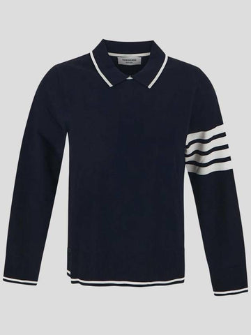 Thom Browne 4-Bar Stripe Viscose Tipping Pullover FKA415A Y5501 415 133044960 [P]