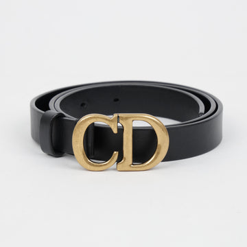 DIOR Sattel Kalbsleder Gürtel Schwarz 158671850 [P]