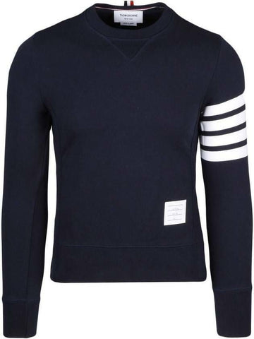 Thom Browne 4-Bar Stripe RWB Tab Loopback Jersey Knit Sweatshirt 133071726 [P]
