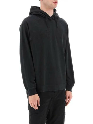Stone Island Old Treatment Consistent Cotton Jersey Crew Neck Hooded Sweatshirt Effect Garment Dyeing Lettering Logo Compass Logo Embroidery Hoodie 781563355 V0129 133071925 [P]