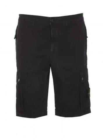 STONE ISLAND ブロシュ・コットン・キャンバス・カーゴ・バミューダ・ショーツ・スリム・フィット 8015 133072146 [P]