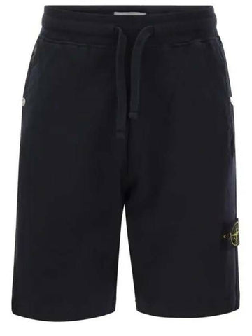 Stone Island Old Treatment Malfile Fleece Bermuda Shorts Regular Fit Effect 801563460 V0020 133072303 [P]