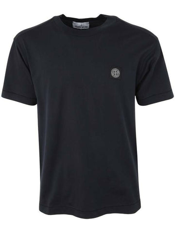 STONE ISLAND コットンジャージー半袖Tシャツスリムフィット791524113 A0020 133073189 [P]