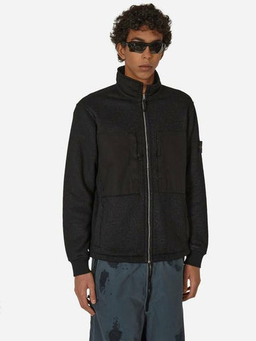STONE ISLAND プラテッド フリース トラック トップ コンフォート フィット 791567256 V0029 133074674 [P]