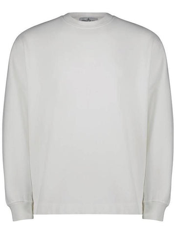 STONE ISLAND ブラッシュドコットンプリーズクルーネックスウェットシャツオーバーサイズフィット791565477 V0001 133074962 [P]