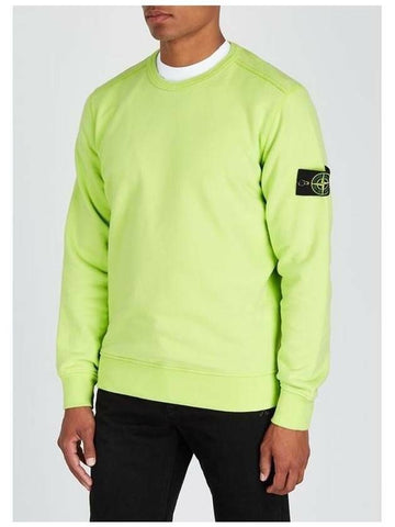 STONE ISLAND Nylon Material mit dünnem Baumwoll-Ripp-V-Ausschnitt Sweatshirt gemischte Garment-Dye Badge Sweatshirt 781564856 V0052 133074944 [P]