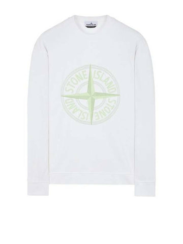 STONE ISLAND Sweatshirt mit Druck und Stickerei, Garment Dye, Größe L und XL, 781565484 V0001 133074993 [P]