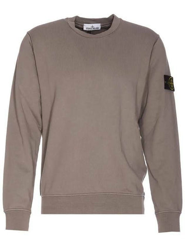 STONE ISLAND コットンフリースクルーネックスウェットシャツレギュラーフィット801563051 V0092 133075069 [P]