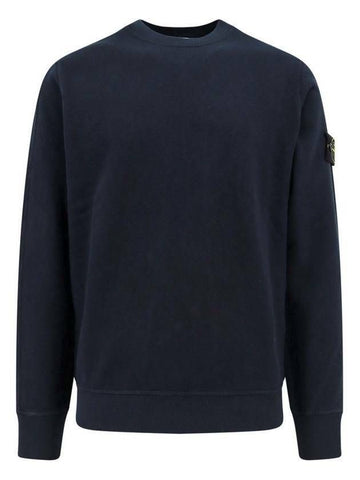 STONE ISLAND Malfile Fleece Crewneck Sweatshirt Regular Fit Effekte 801566060 V0020 133075085 [P]