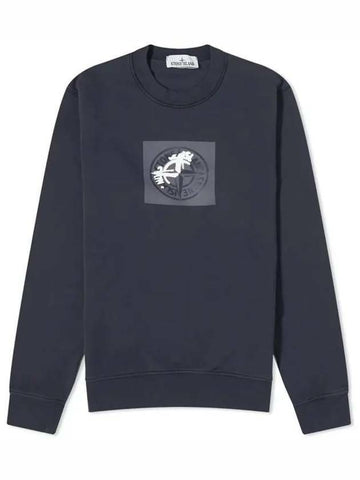STONE ISLAND コットンフリースクルーネックスウェットシャツ 133075118 [P]