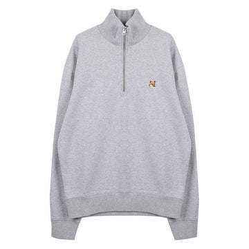 Maison Kitsune Fox Head Patch Comfort Half Zip Sweatshirt Half Zip Sweatshirt MM00314KM0001 H120 136583868 [P]