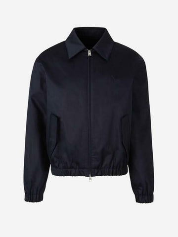 AMI Baumwollsatin Zip-Jacke HJK040 CO0103 4011 141541708 [P]