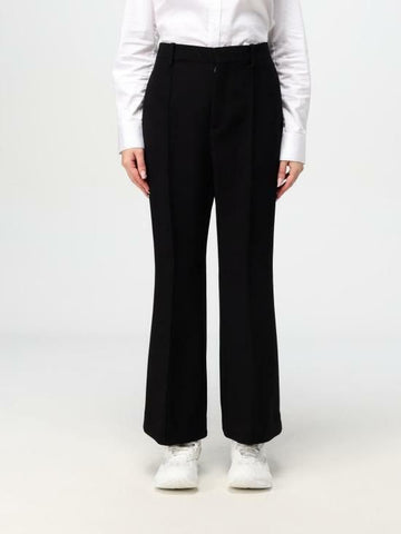 BOTTEGA VENETA Licht Wolle Crepe Hose 810473 V4MD0 1000 142600020 [P]