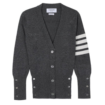 THOM BROWNE Cashmere-Cardigan mit 4 Streifen 142600464 [P]