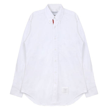 THOM BROWNE Klassisches Popeline Hemd mit RWB-Trimm MWL010E 03113 100 142600453 [P]