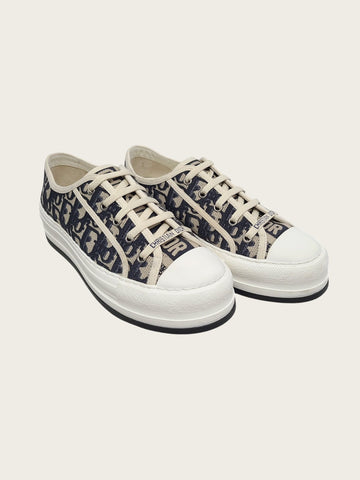 DIOR Navy Oblique Walk-and-Platform Sneakers 159171928 [P]