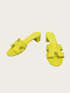 Hermes Lime Appsong Calfskin Oasis Sandals 159171981 [P]
