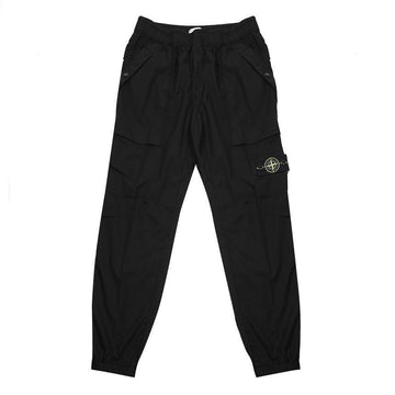 Stone Island Men's Patch Logo Black Jogger Pants 131586956 [P]