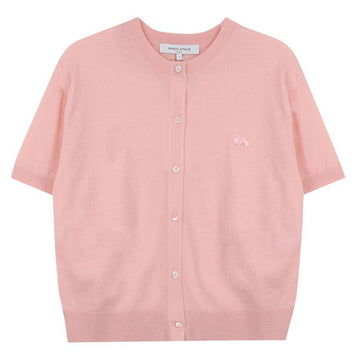Maison Kitsune Baby Fox Patch Regular Short Sleeve Cardigan 139307048 [P]