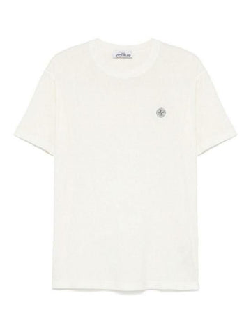 STONE ISLAND FISSATO Effekt T-Shirt Slim Fit aus Baumwoll-Jersey 142785887 [P]