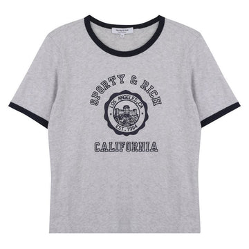 SPORTY & RICH California Emblem Soft Ringer Tee 143014366 [P]