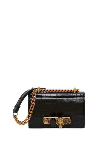 ALEXANDER MCQUEEN ジュエル ミニ サッチェルバッグ 653134 1HB0T 1001 143602266 [P]