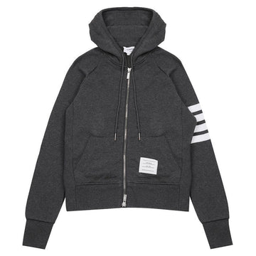 Thom Browne 4-Bar Sprite Zip-Up Hoodie 145899372 [P]
