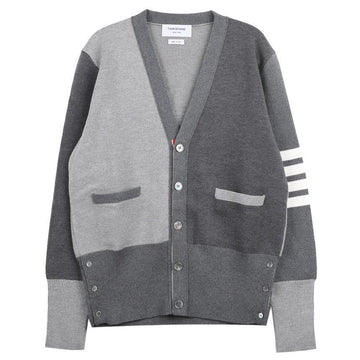 THOM BROWNE ミラノステッチウールVネックカーディガン 145899390 [P]