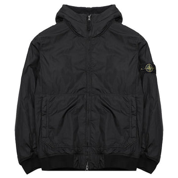 Stone Island Crinkled Hooded Zip Jacket 145899517 [P]