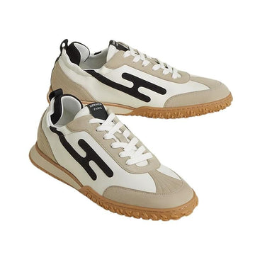 HERMES Jet Sneakers Herren Sportschuhe Beige Noua H262840ZH01420 159172184 [P]