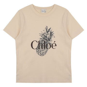 CHLOE Babyfit Logo T-Shirt aus Baumwolljersey 145899696 [P]